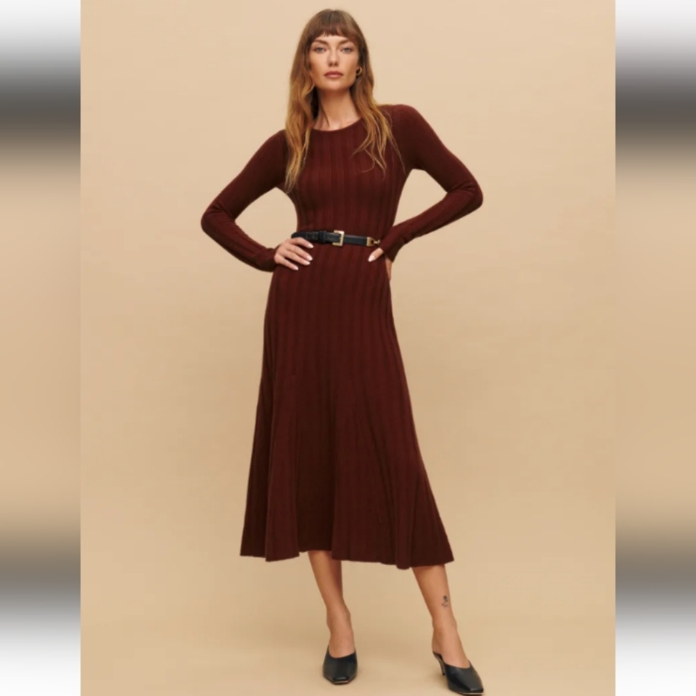 NWT Reformation Evan Sweater Dress